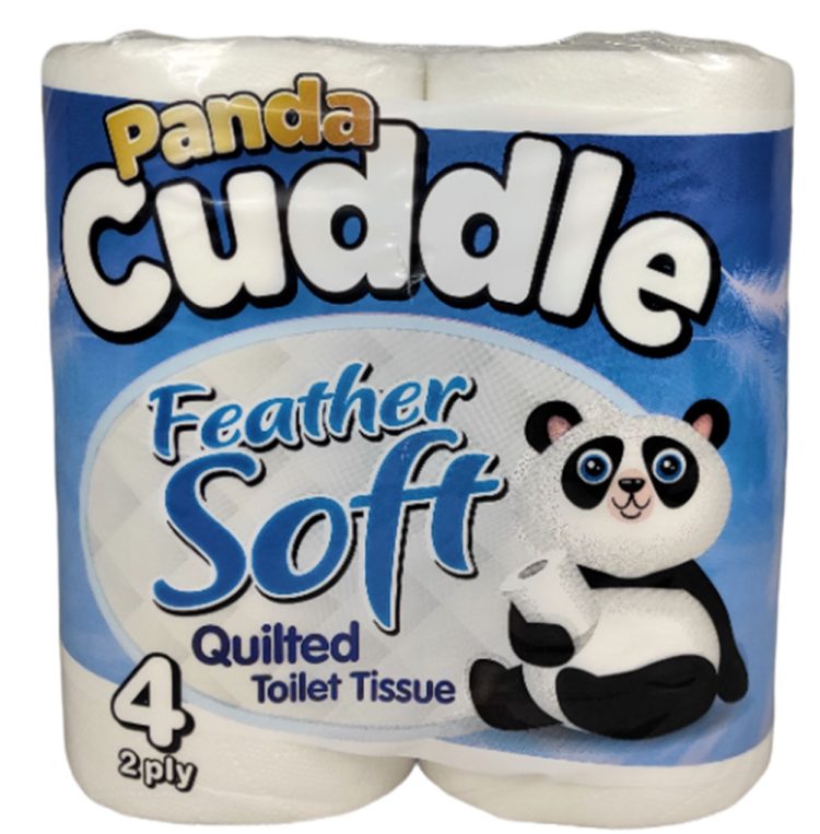 Panda Cuddle Feather Soft Quilted 4 Pack